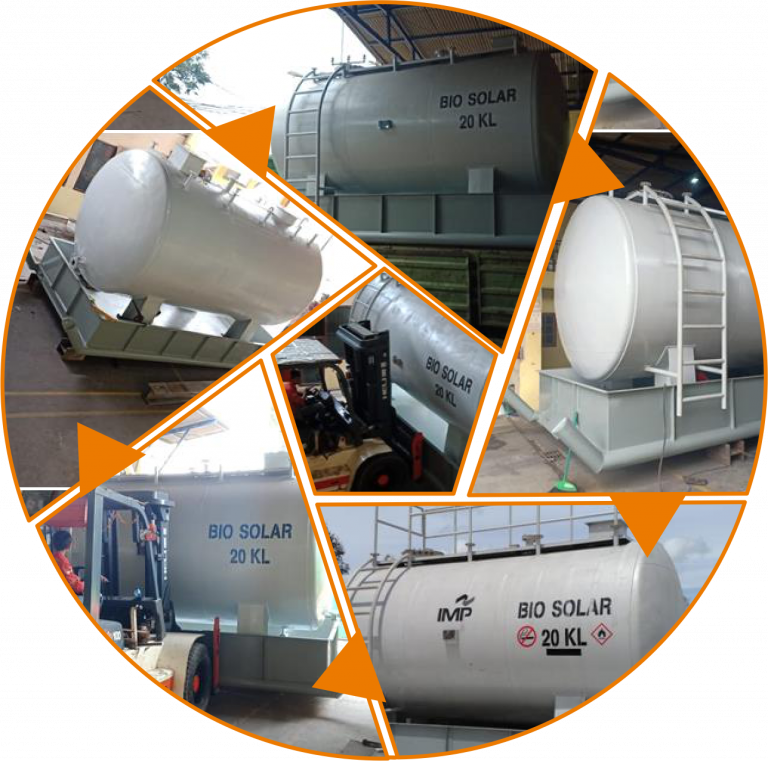 FABRIKASI TANGKI SOLAR KAPASITAS 50 KL